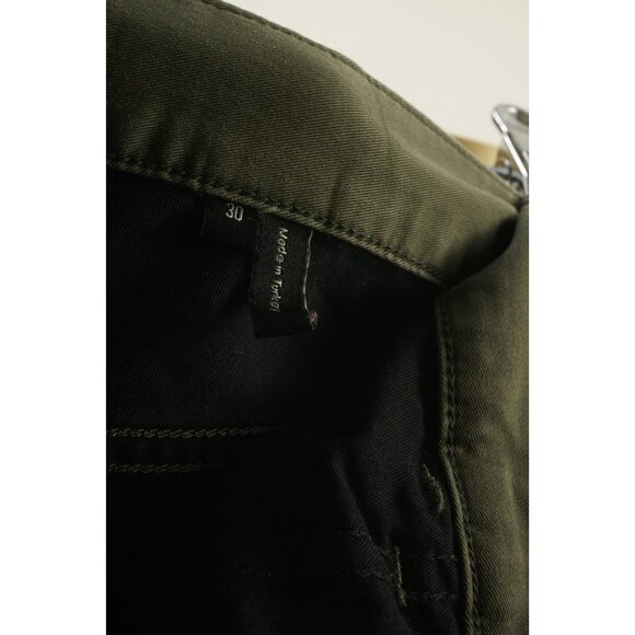 Theory Haydin Straight Slim Fit 5 Pocket Pants Mens 30 x 32 Green Twill Stretch - Picture 6 of 10